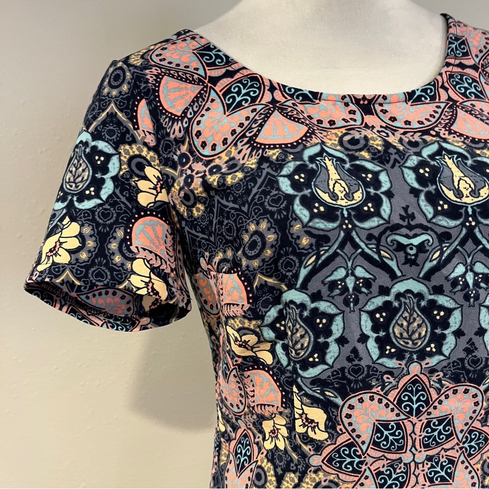 Hollister Navy and Pink Floral Print short sleeve‎ Women's mini Dress size small - Picture 3 of 12
